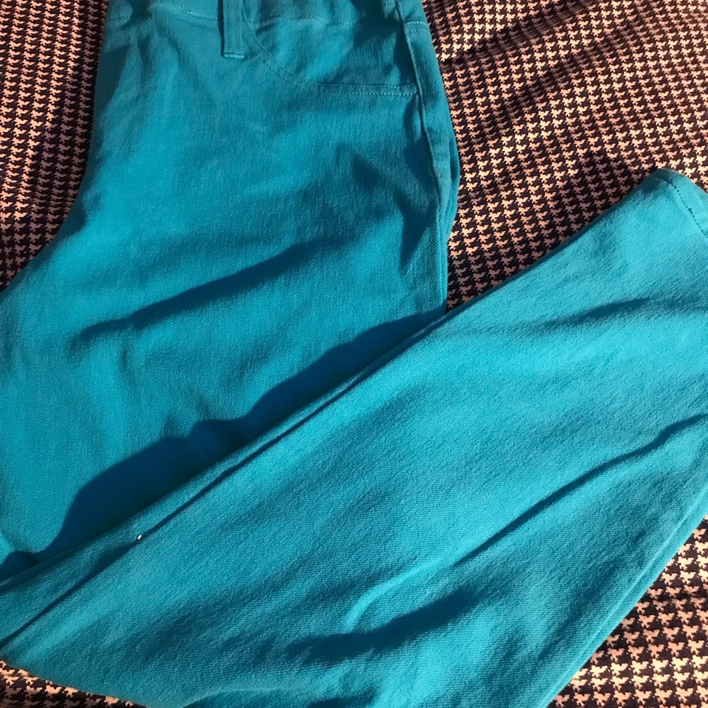 Teal jeggings